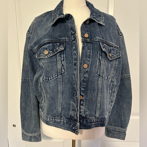 Scotch & Soda Denim Jacket Oversize fit - Size Large New With Tags - Picture 1 of 4